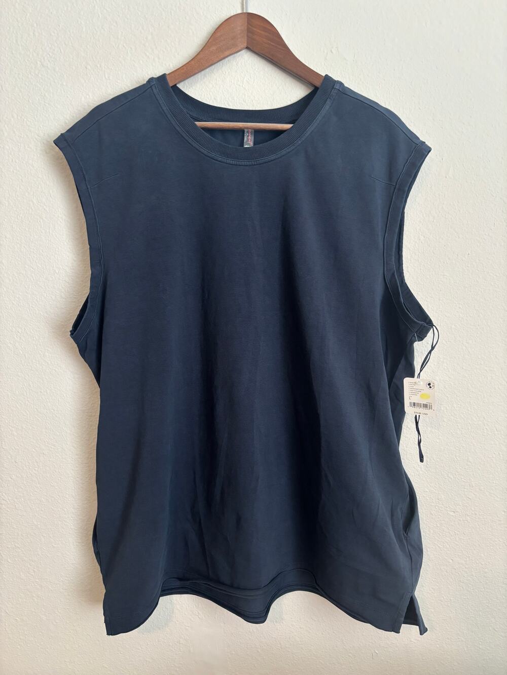 Free People FP Movement Overd Tank Navy NWT Large